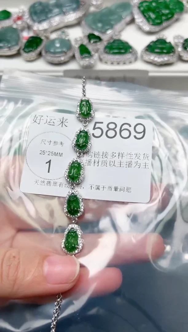 【闪购商品】翡翠颈饰未镶嵌5869赠皮绳