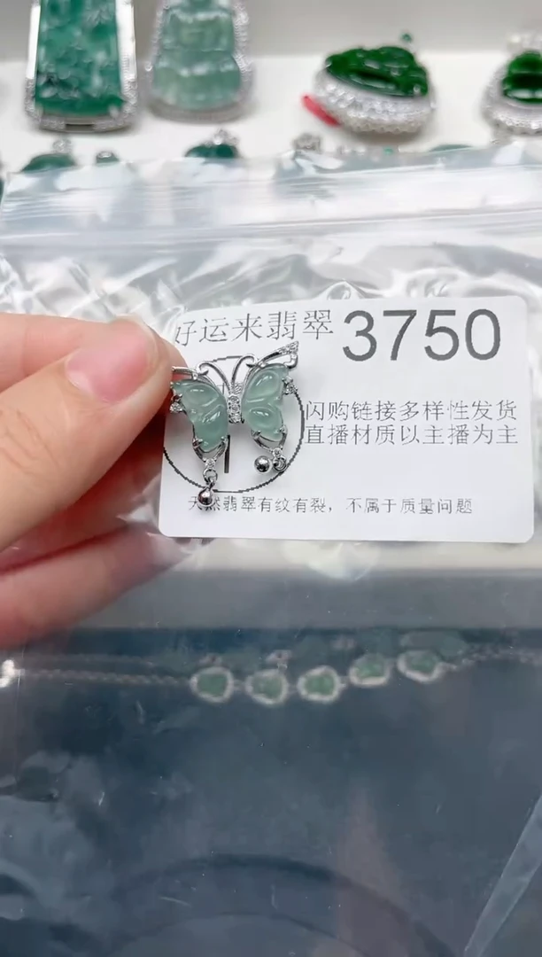 【闪购商品】翡翠颈饰未镶嵌3750赠皮绳
