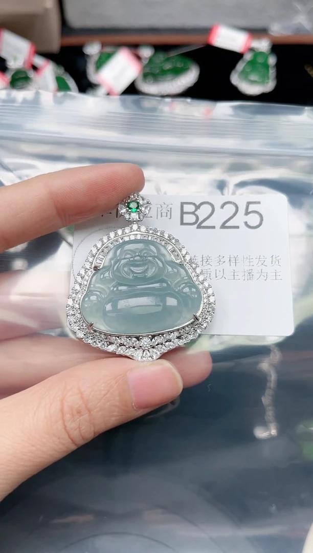 【闪购商品】翡翠颈饰未镶嵌225赠皮绳