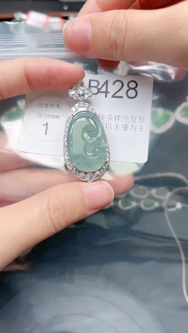 【闪购商品】翡翠颈饰未镶嵌428赠皮绳