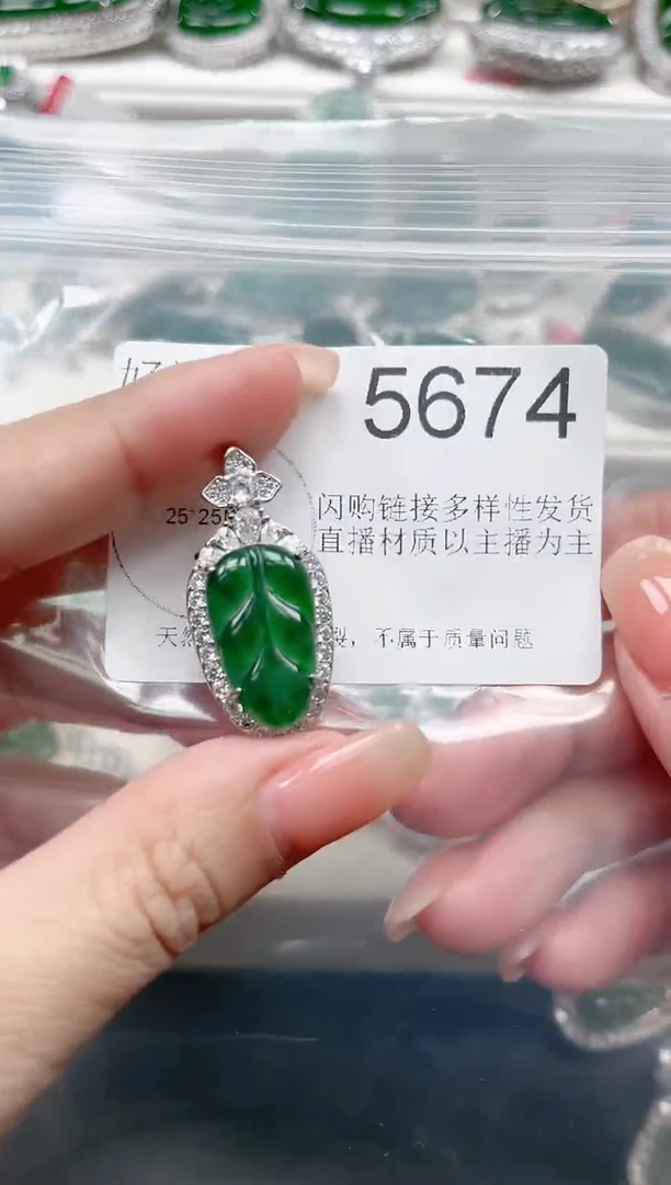 【闪购商品】翡翠颈饰未镶嵌(赠皮绳)5674