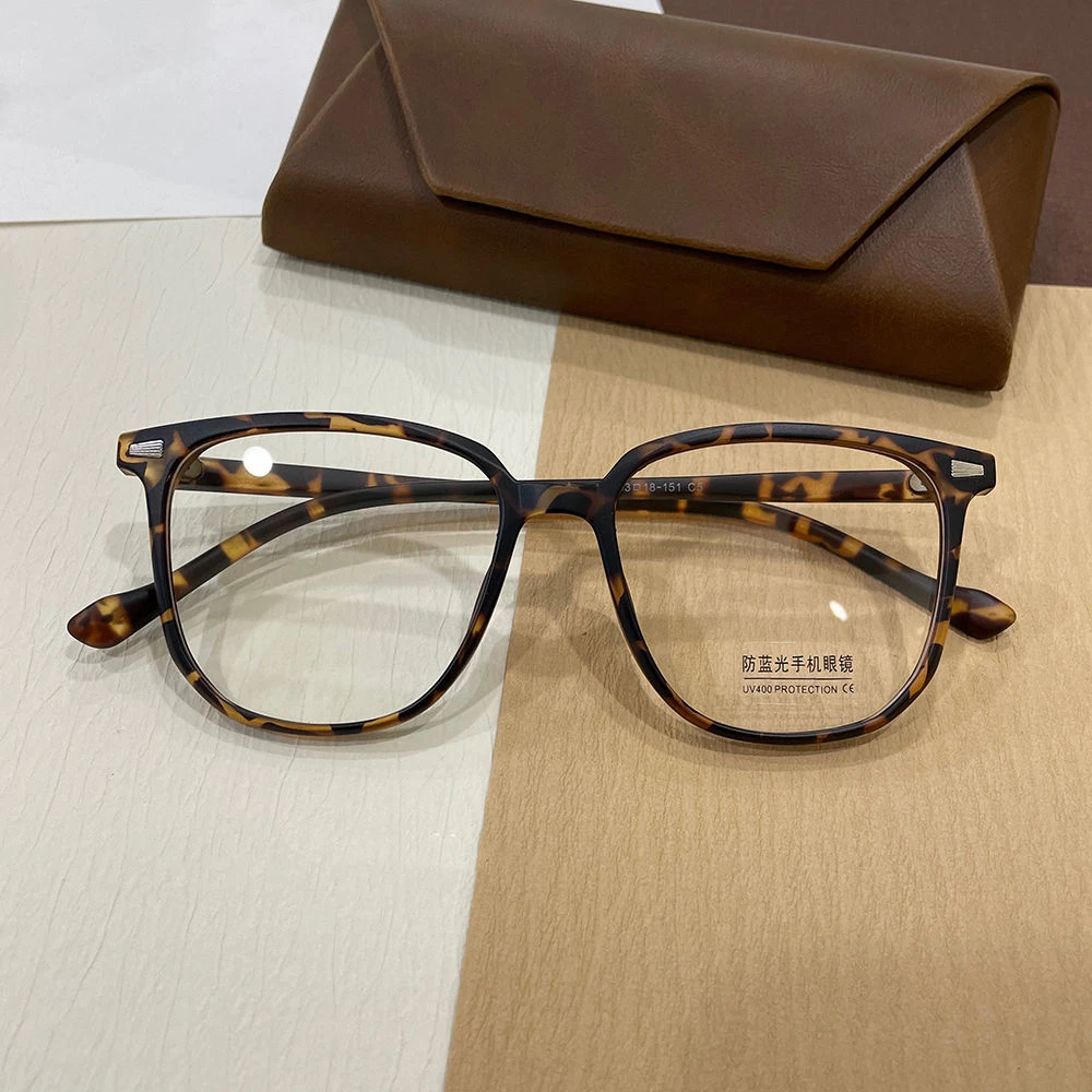 玳瑁色眼镜女近视有度数轻眼镜框架平光防蓝光素颜神器大脸显瘦