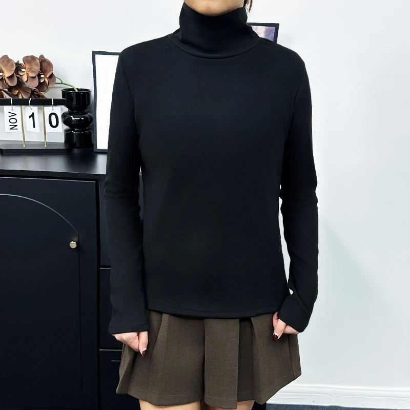 【初秋新品】打底衫女新款显瘦百搭上衣长袖女t恤修身保暖纯色网红