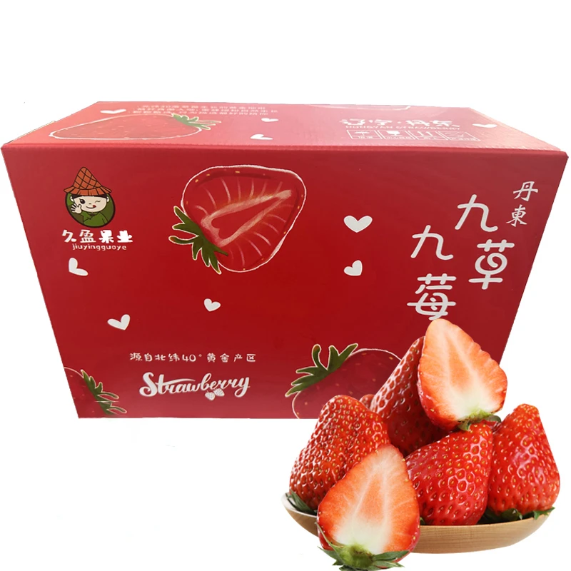 丹东九九草莓产地直销顺丰包邮现采现发15g-45g净重500g-1400g
