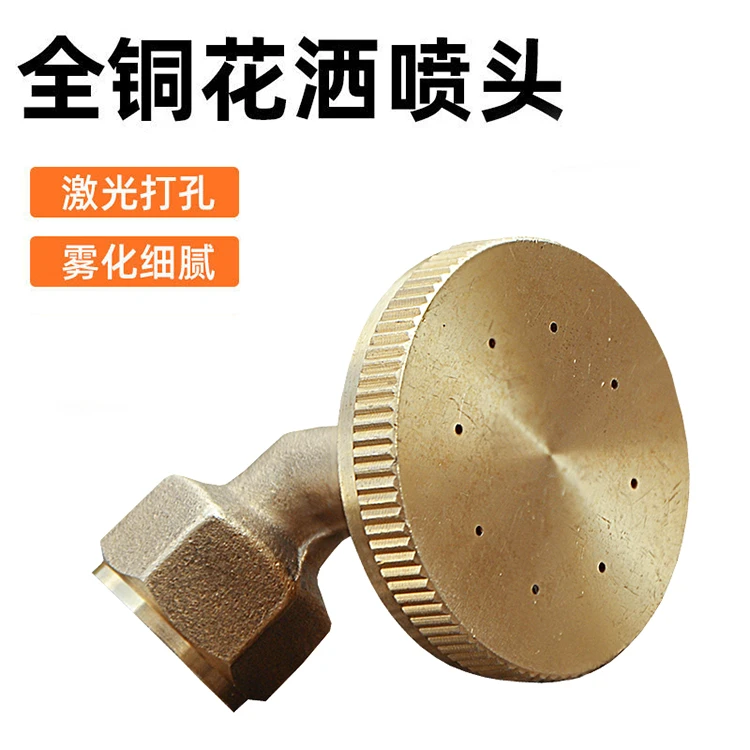 电动喷雾器配件喷头8眼铜花洒喷头细雾化农用高压铜喷头