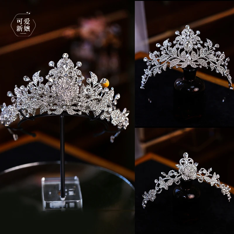 合金婚庆饰品 韩式奢华大气重工王冠高级公主结婚主婚纱头饰HG827