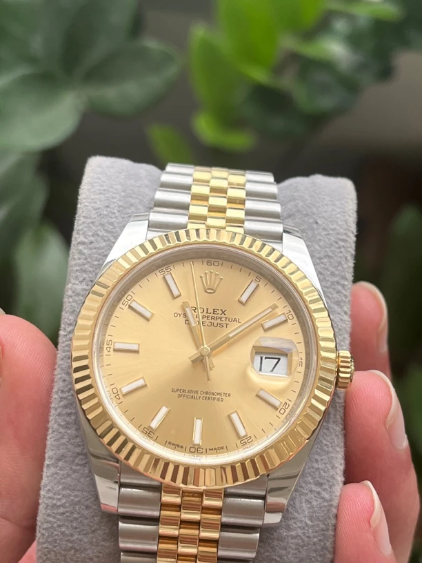 95新 Rolex/劳力士 间金日志 126333单表经典