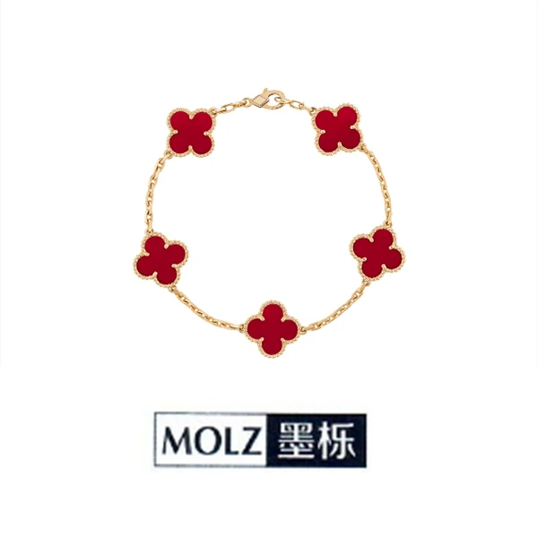 MOLZ/墨栎 铜合金手链  经典简约气质百搭女手链