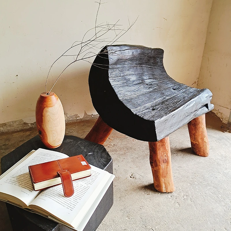 云卷云舒 原创设计核桃木单人沙发日式侘寂风家具民宿实木沙发椅