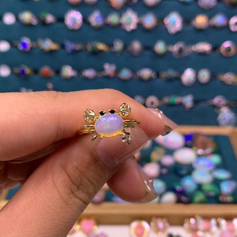 【闪购商品】欧泊欧泊戒指款式银S925镶嵌Y**i