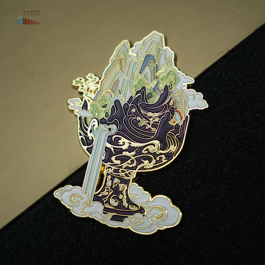 河北博物院文创 错金铜博山炉文创冰箱贴 旅游纪念品 创意冰箱贴