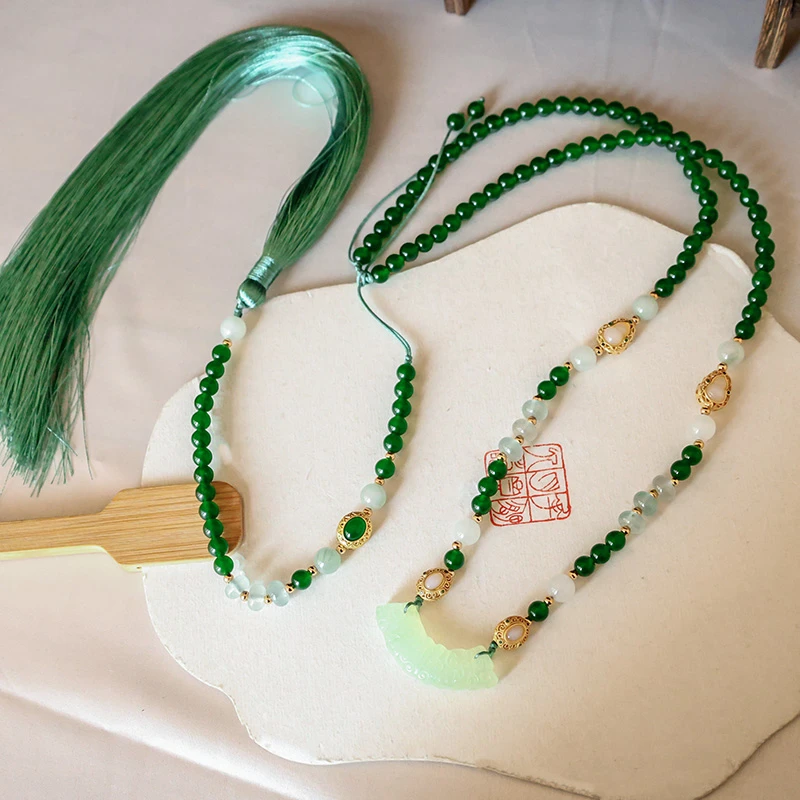 千丝韵风璎珞国风长款手作汉服马面配饰