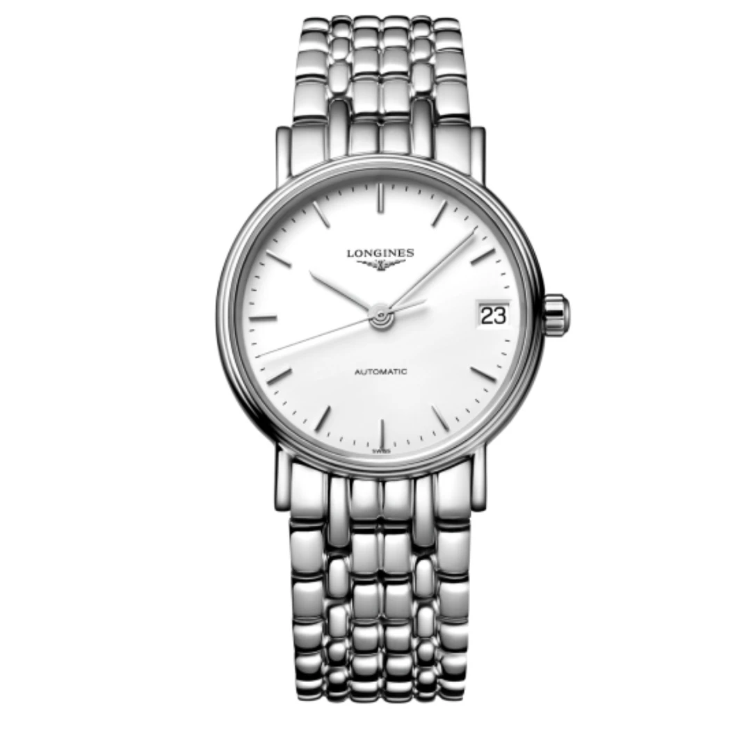 99新 Longines/浪琴 瑰丽白盘4622/全套/工价11100/30mm