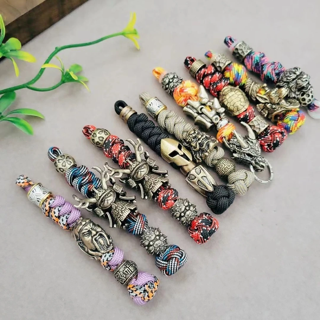 铜吊坠 手工EDC黄铜吊坠