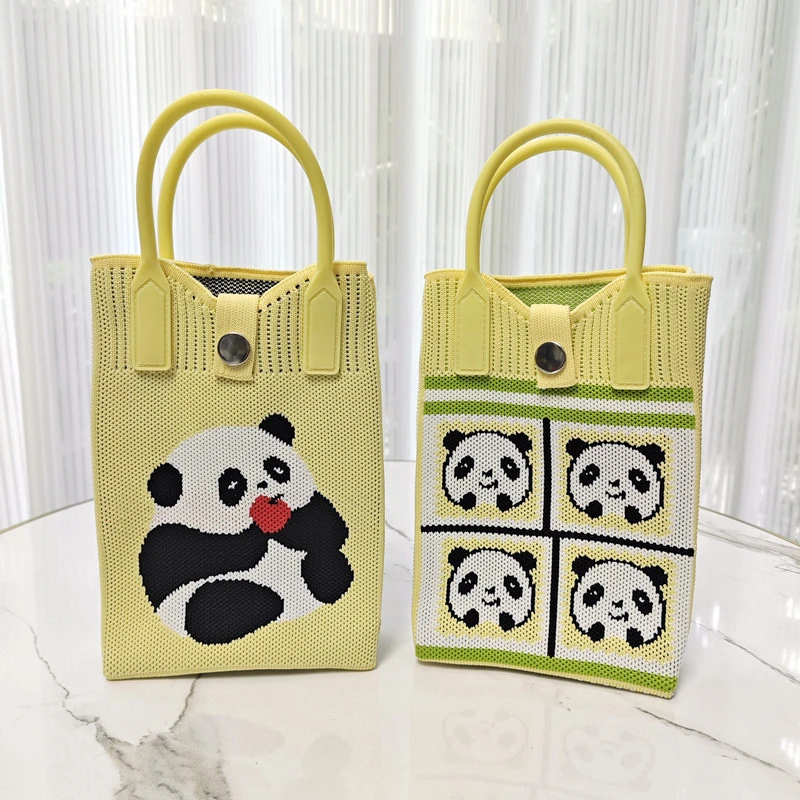 熊猫爷爷家熊猫手机包成都文创礼品18cmx13cm