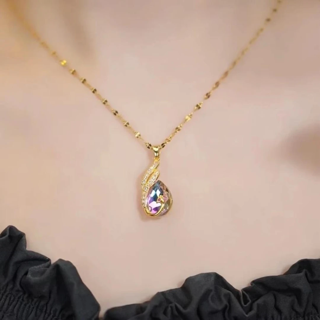 钛钢项链 浴火凤凰孔雀项链网红饰品配饰时尚百搭四季穿搭配饰