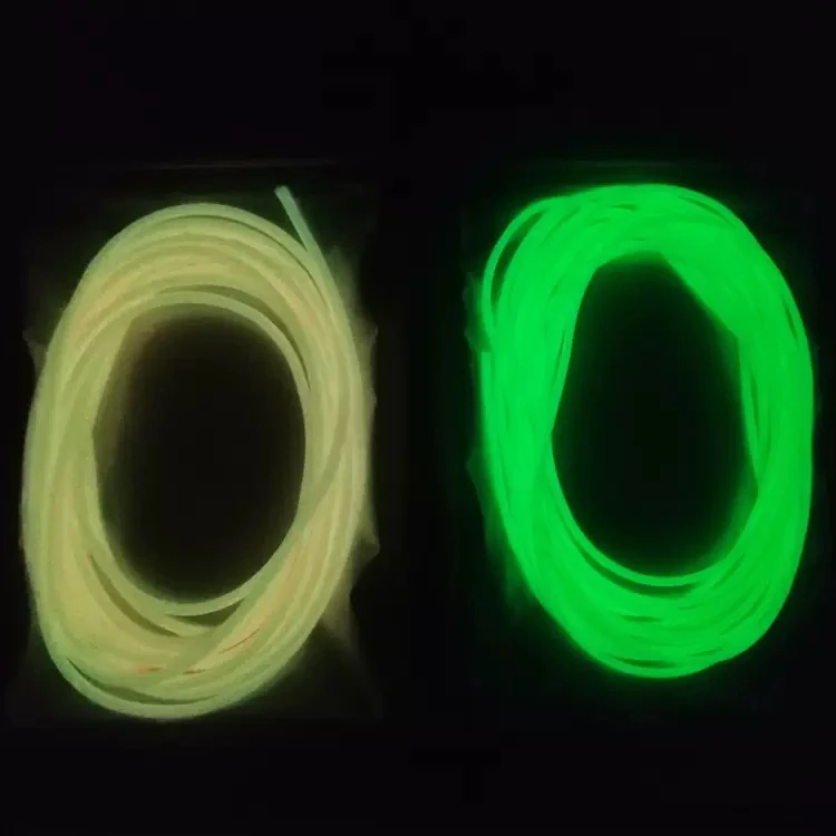 彩色夜光管硅胶管乳胶管子线防缠绕线组制作海钓配件新款钓鱼