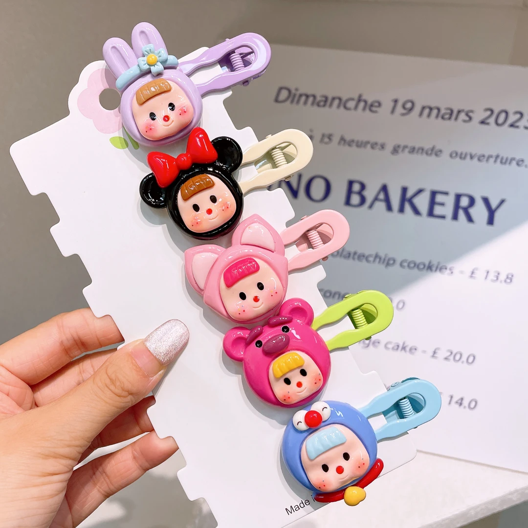 A-2939  d 5个多妹鸭嘴夹 发圈