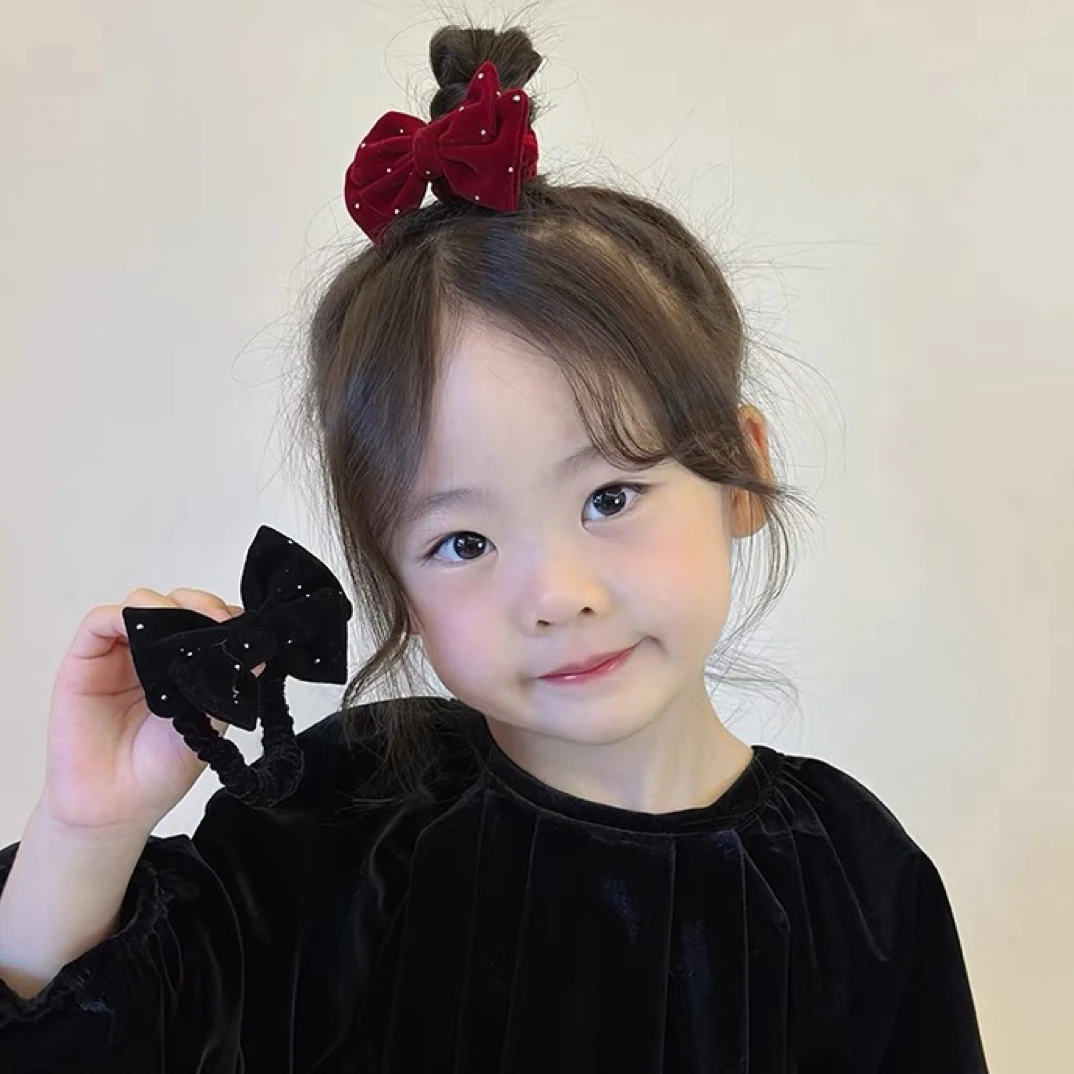 YS-8743 红色蝴蝶结肠圈 发圈
