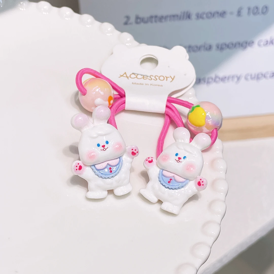 A-4417 bh 1对小白兔绕绕 发圈