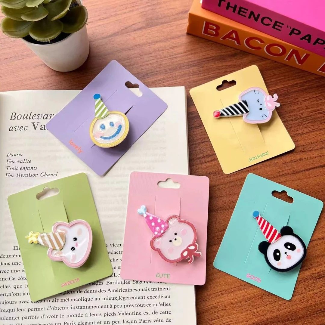 A-2622  ad  可爱动物笑脸鸭嘴夹      发圈