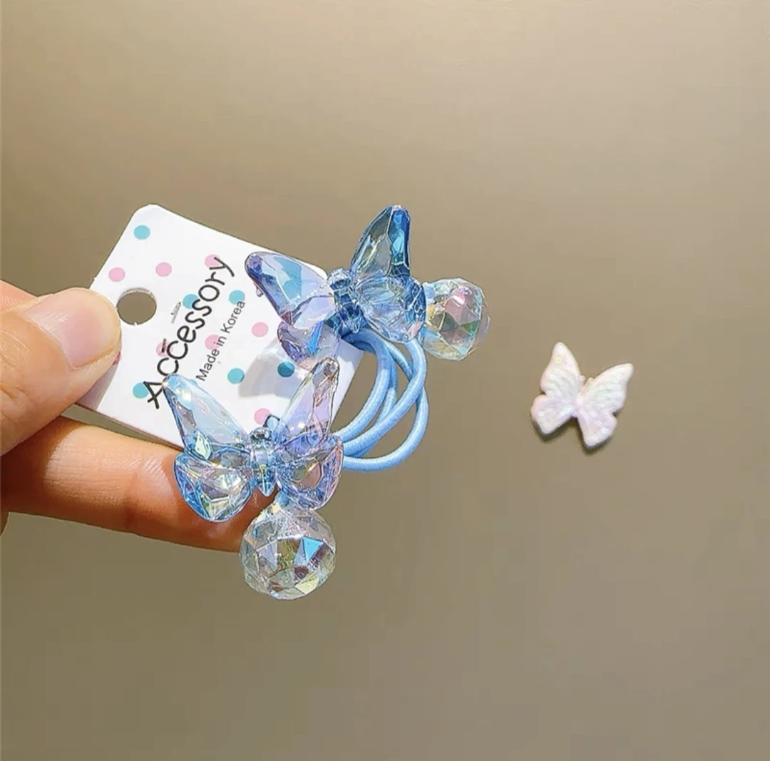 YS-7188 BH 1对蓝色蝴蝶绕绕 发饰