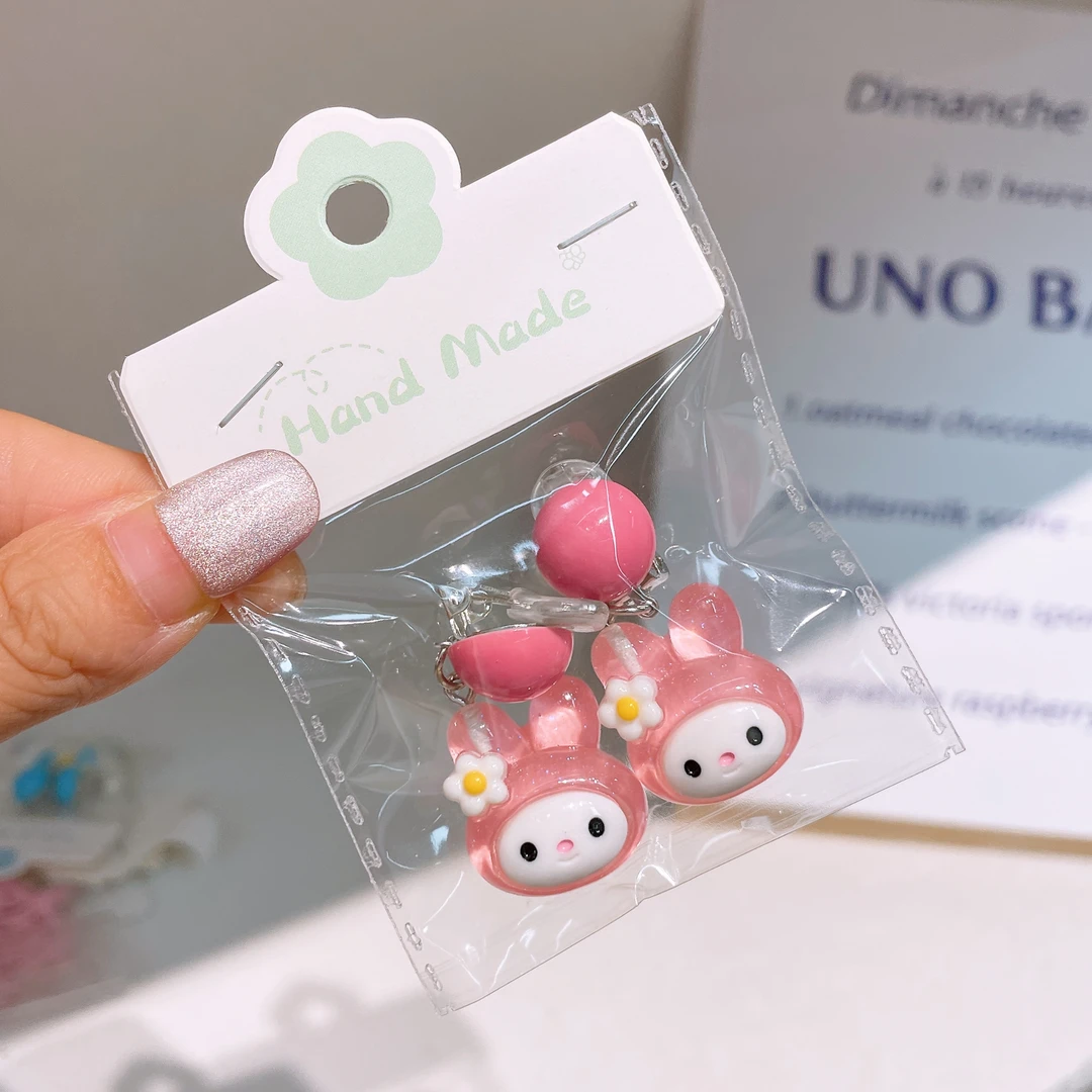 A-2863 bh 夜光粉乐耳夹 发圈