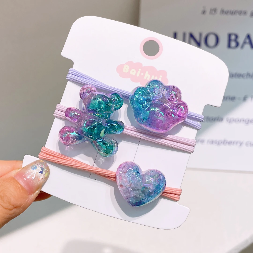 A-3489   bh  3根头绳 发圈