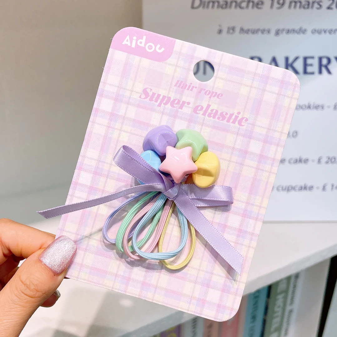 A-1349 ad 5个星星头绳 发圈