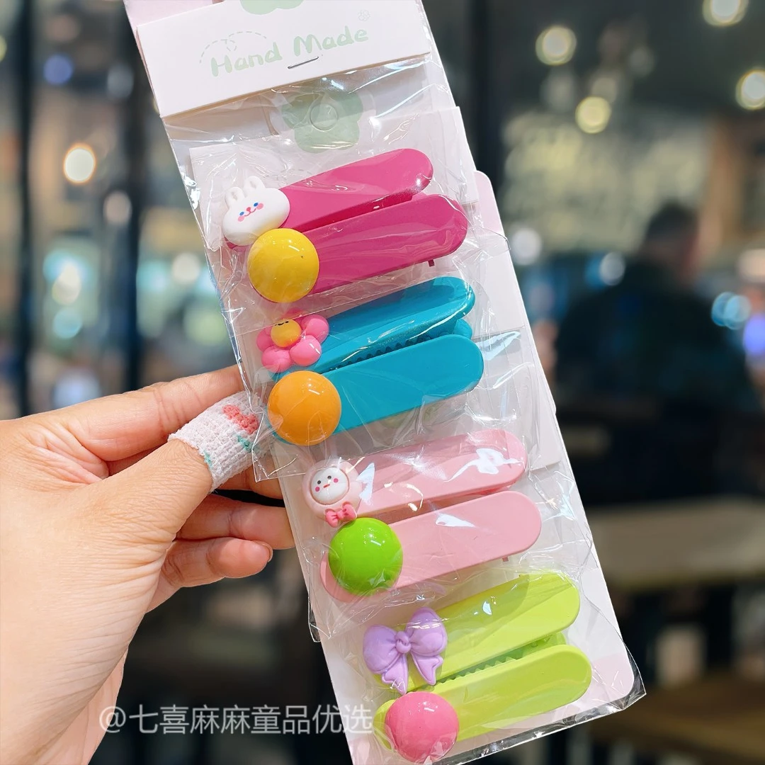 YS-4342 BH 混色4对鸭嘴夹 儿童发饰