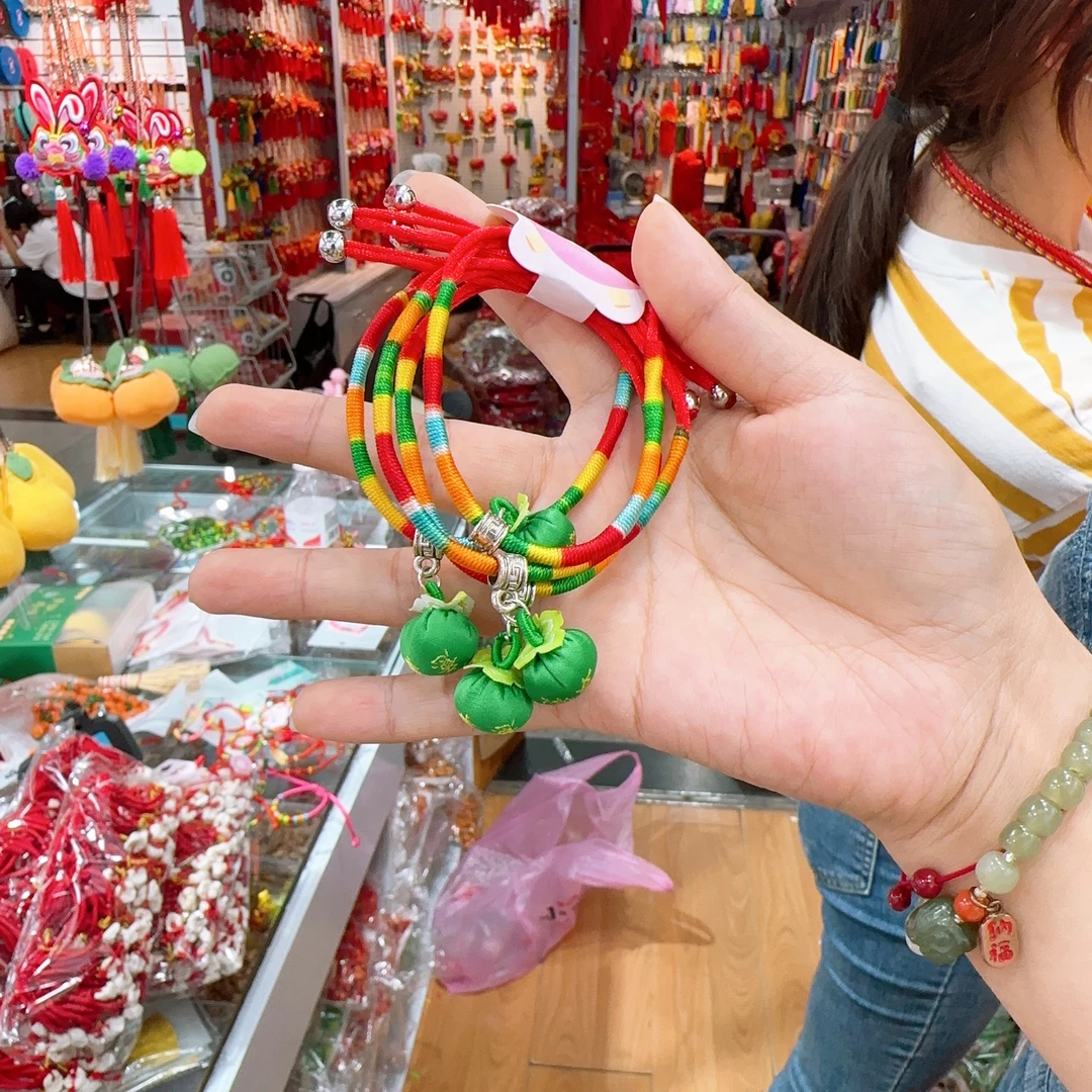 DW-27  1个 绿柿子手链  儿童发饰