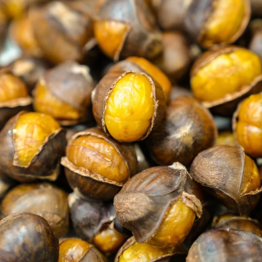 现烤精品开口栗子500克