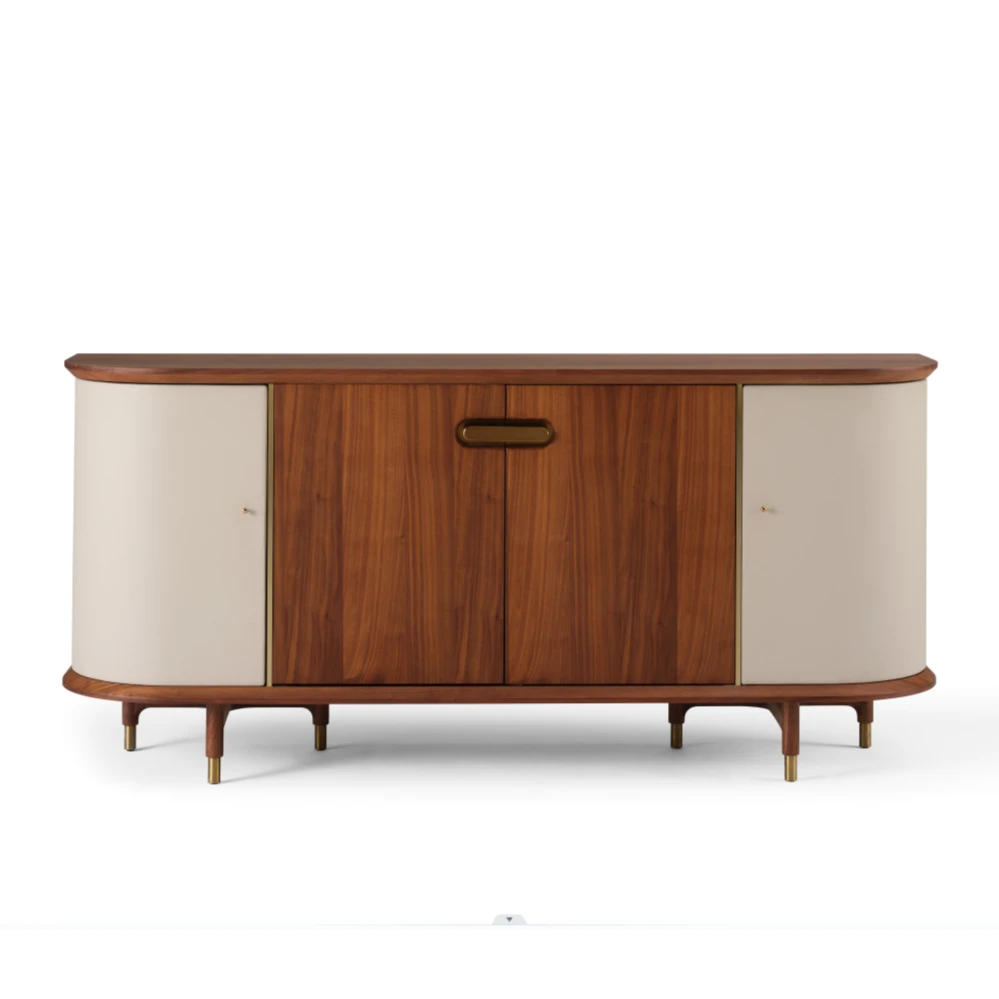 【木廊地·Modart】WOOD舒木北美黑胡桃实木边柜