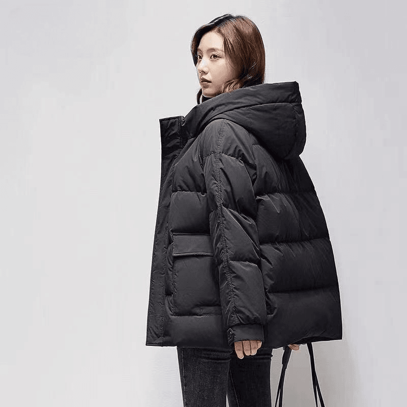 波司澄户外爆款清仓羽绒服女短款小个子时尚宽松连帽加厚保暖