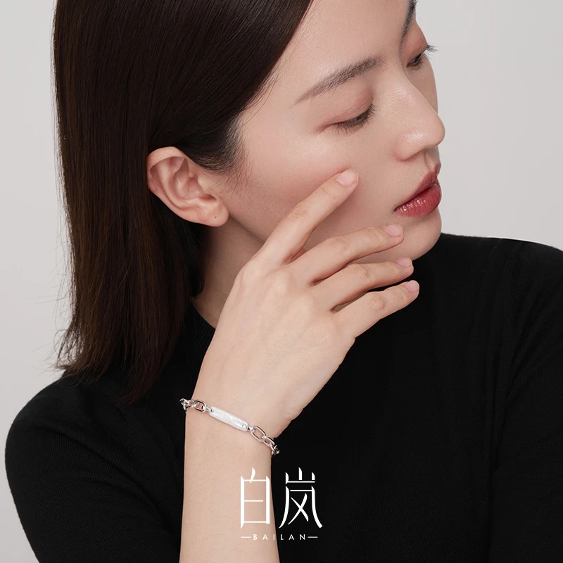 白岚长条巴洛克手链女珍珠设计小众简约百搭SL1664多样性发货发一