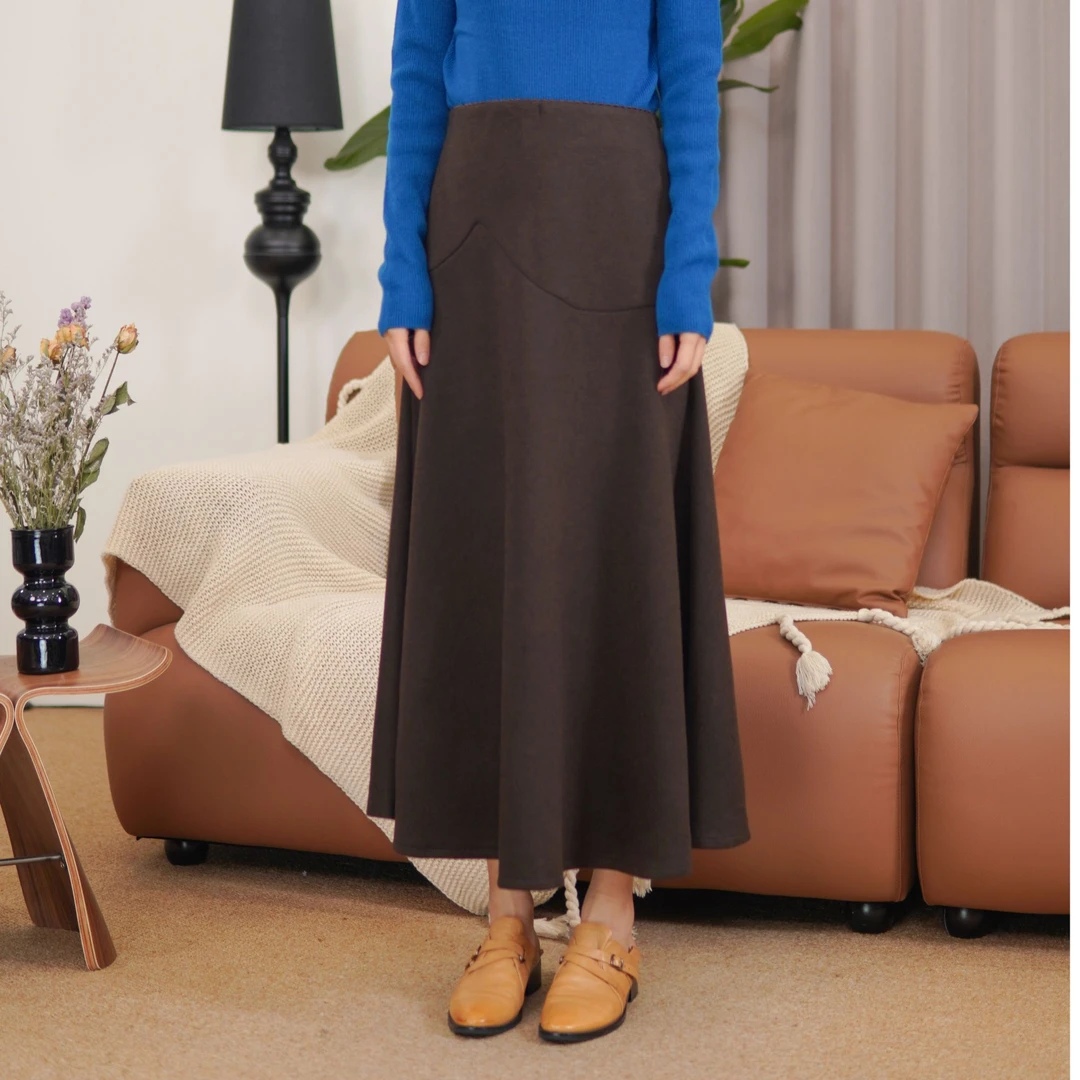 CHUN·「童话镇复古浪漫半裙」气质百搭时尚春秋小众减龄简约设计感