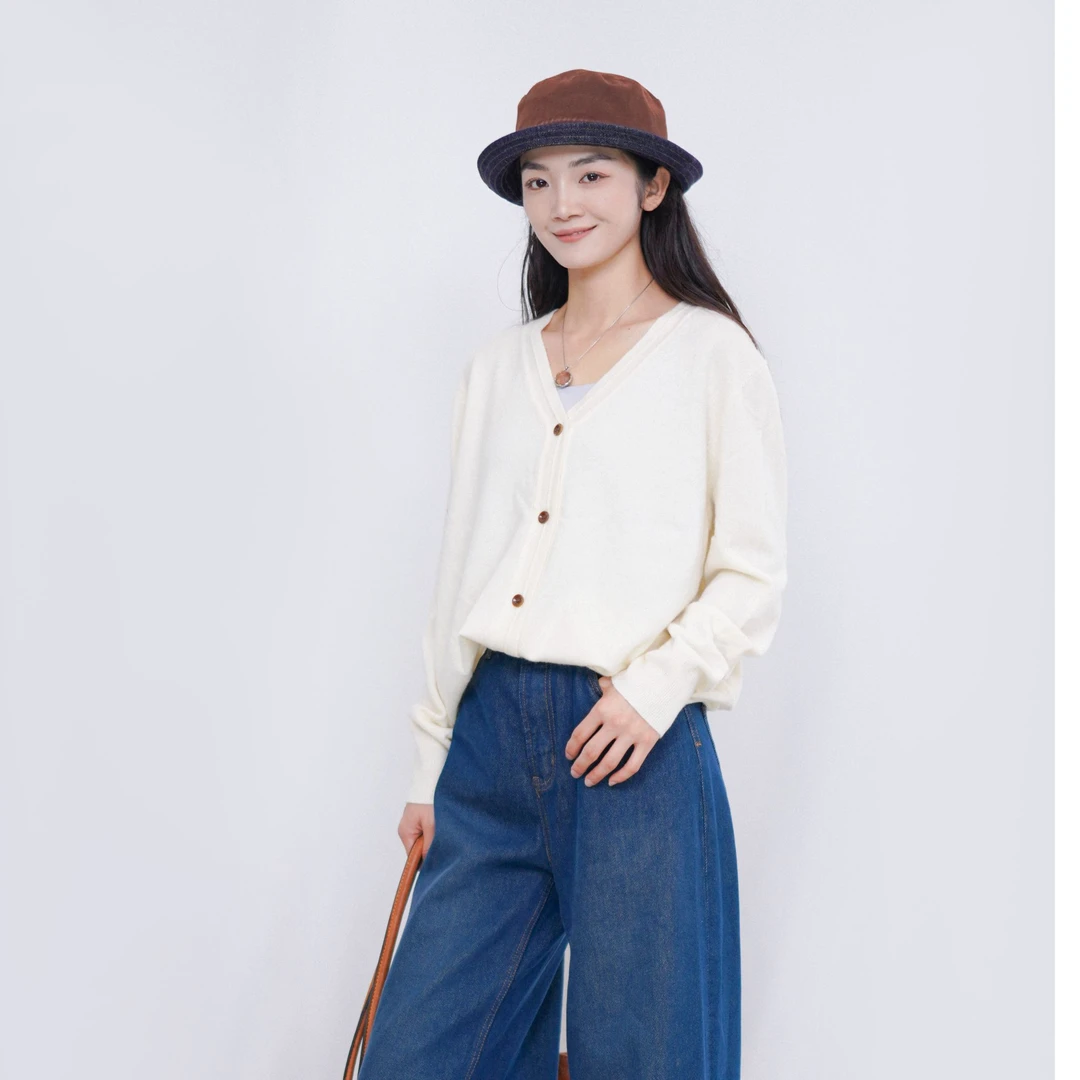 CHUN·「格罗兹针织开衫」时尚百搭休闲简约文艺小香风短款气质减