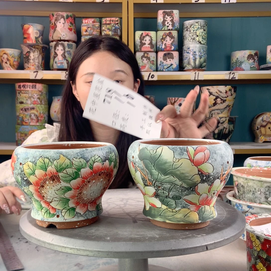 罐景德镇手工瑕疵718