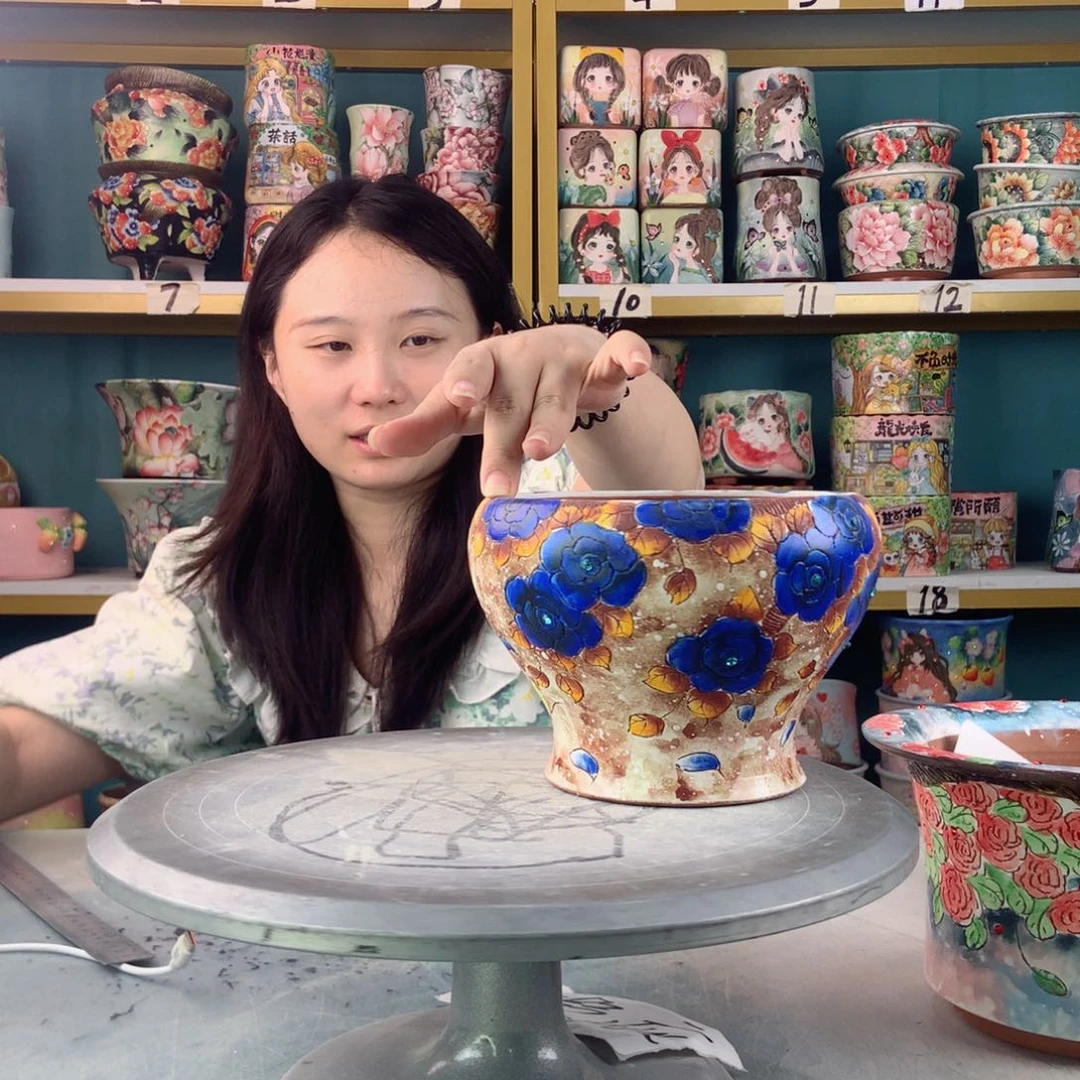 罐景德镇手工瑕疵991