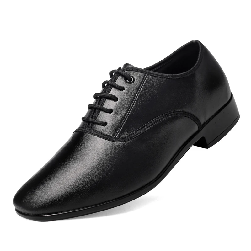 【小羽专属1】男士四季黑色真皮百搭时尚摩登舞鞋室外交谊舞广场舞