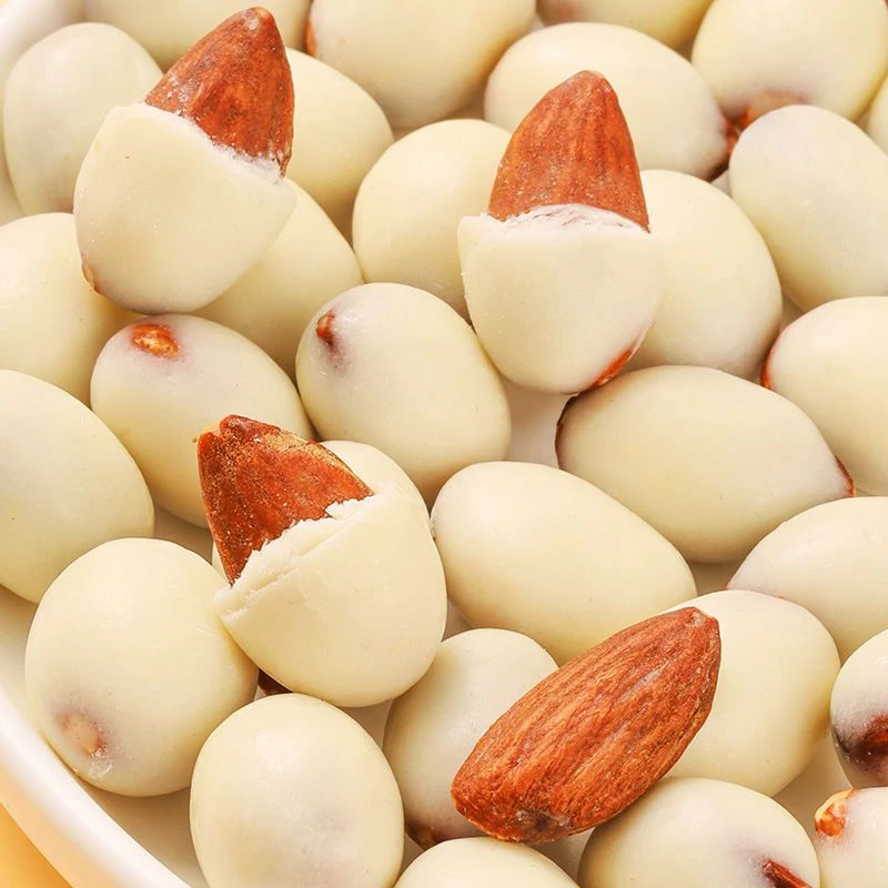 新疆特产网红酸奶巴旦木仁巧克力坚果年货节奶豆散装零食小吃批发