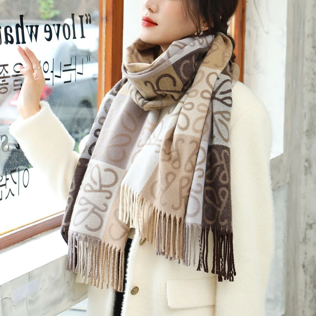 棋盘格秋冬季围巾，大披肩大长款百搭围巾给您冬季温暖，粉丝专享