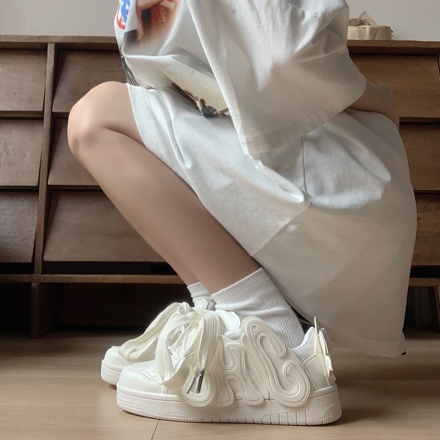 回力潮品透气百搭小白鞋高级感品质女鞋小众厚底ins运动