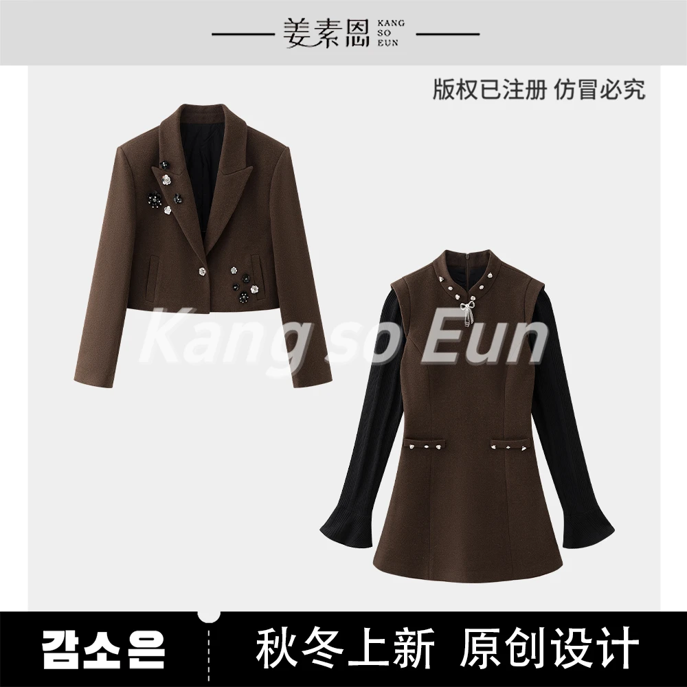 【程钱钱】【 乔与花樽】时尚百搭新款套装G24DT110947