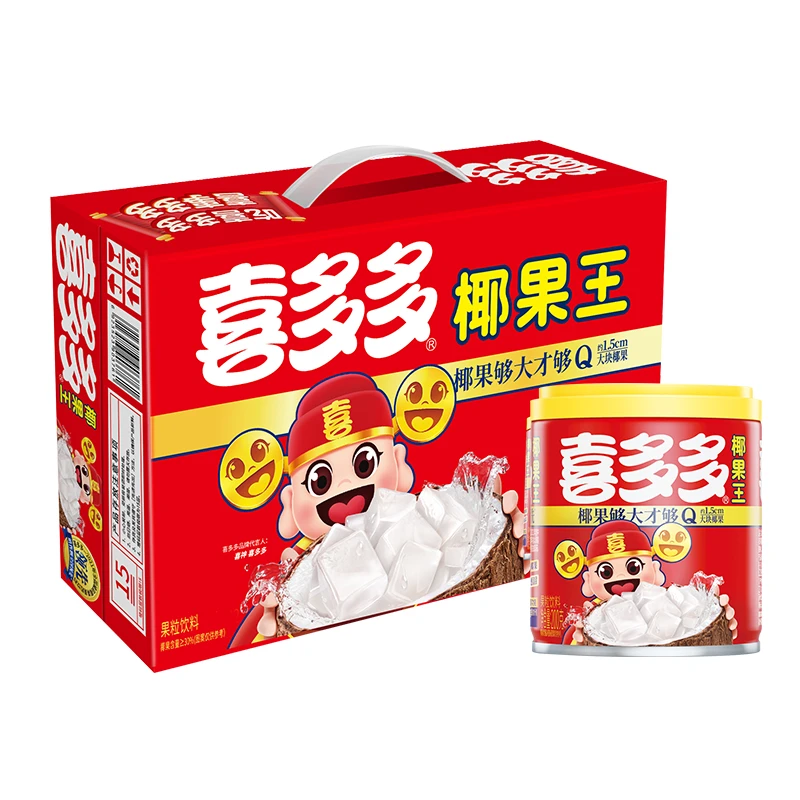 喜多多美味椰果王水果罐头送礼休闲零食即食夏日果粒果饮营养爽口