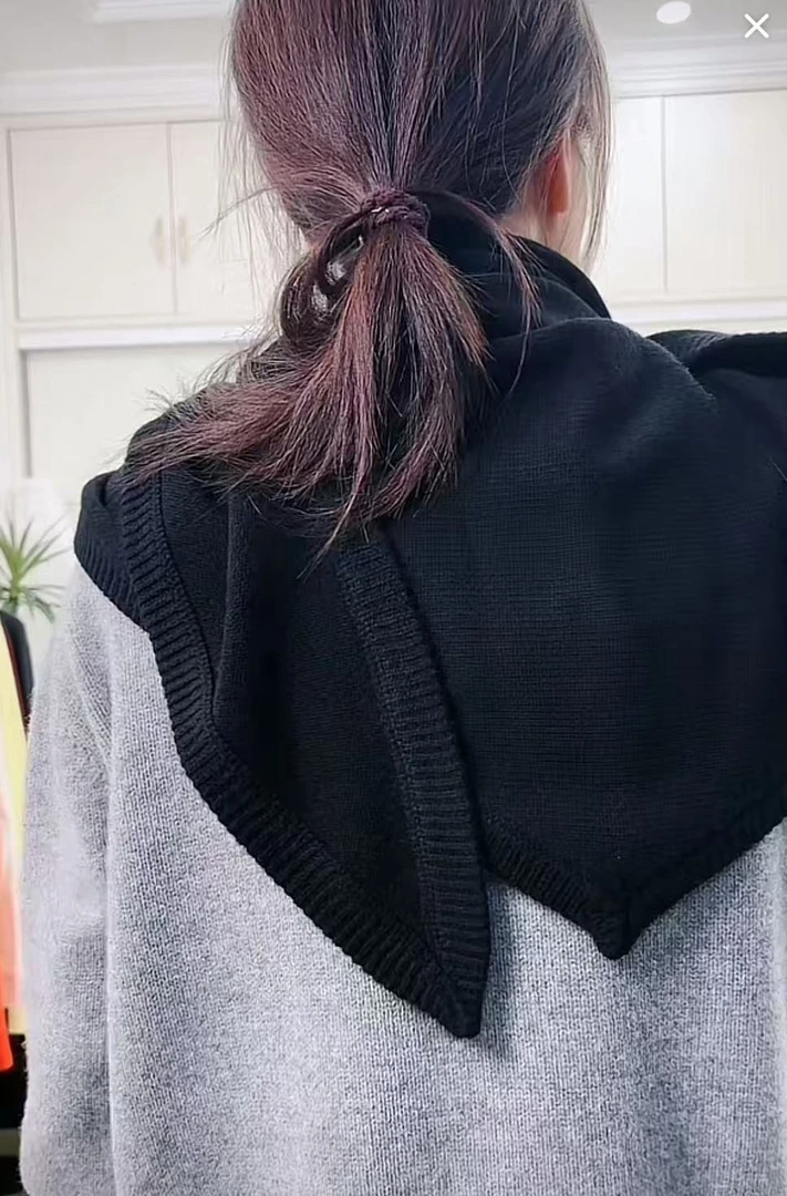 【晴川】时尚简约大气百搭羊绒羊毛纯色披肩三角巾围巾