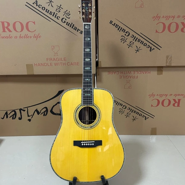 d45复刻云杉玫瑰木手工全单吉他