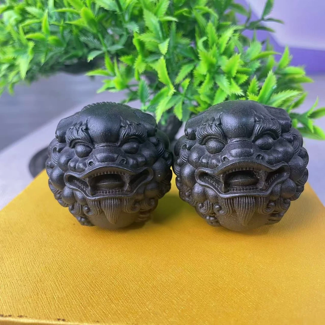 貔貅手球 4.8cm 正区达拉干木雕手把件精工把玩件挂件摆件