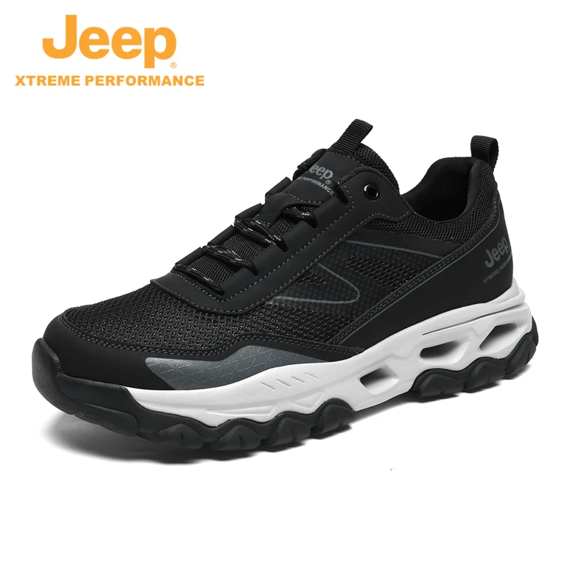 JEEP/吉普秋季男士新款户外登山运动轻便透气防滑耐磨休闲徒步鞋
