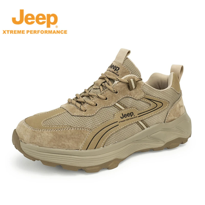 JEEP/吉普春季户外徒步运动休闲鞋防滑软底轻便登山百搭运动鞋潮